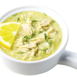 POLLO ZUPPA CON RISO E LIMONE