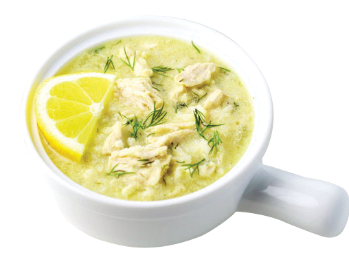 POLLO ZUPPA CON RISO E LIMONE