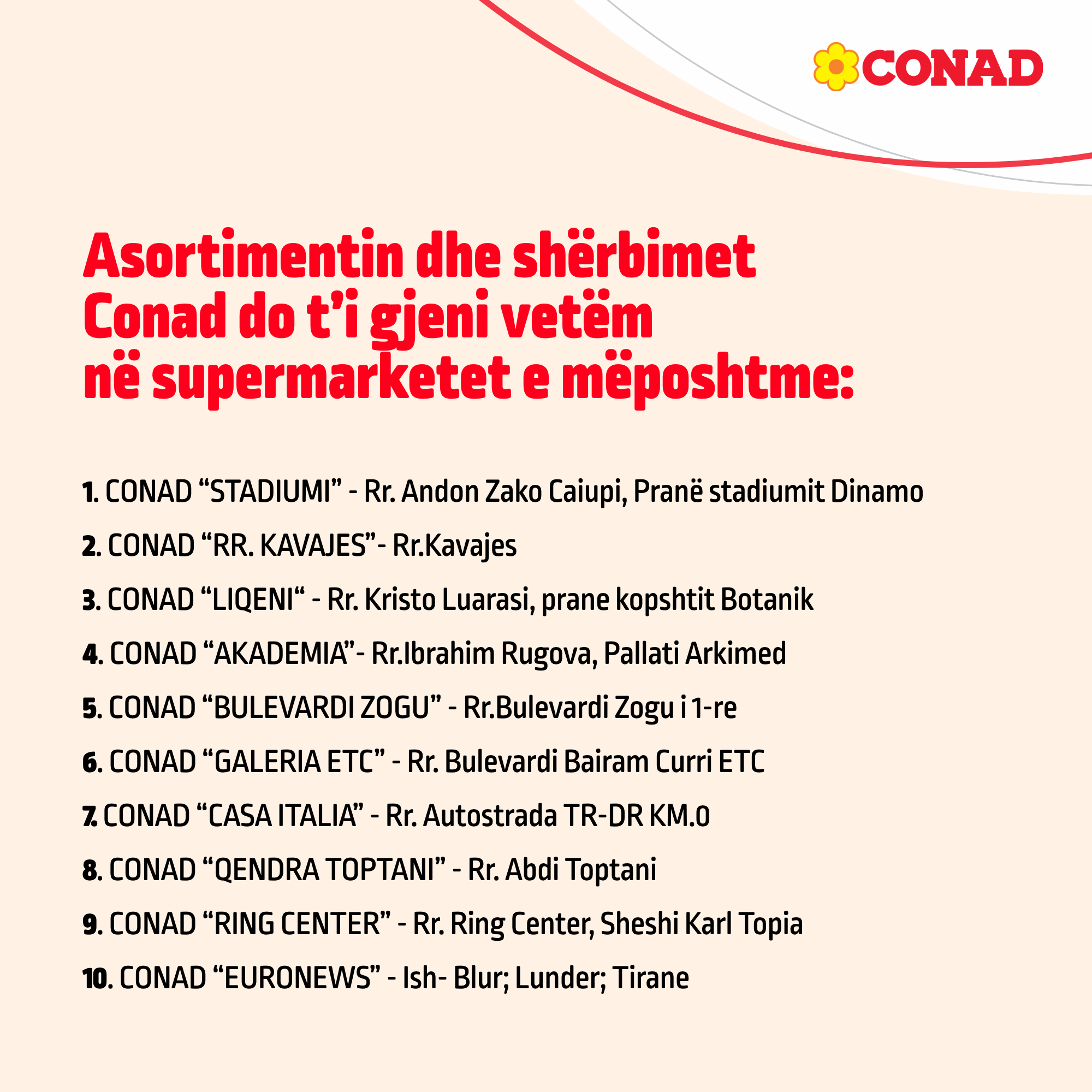 Informacion conad