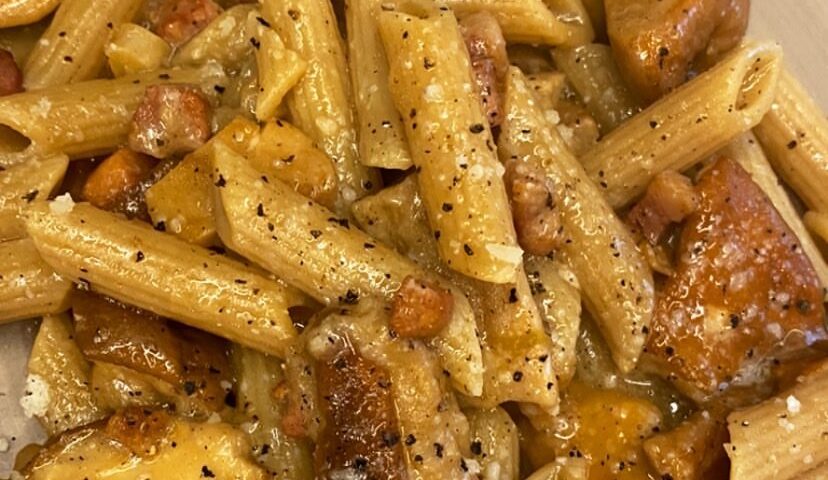 Penne integrale me kërpudha Porcini