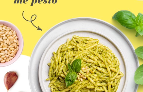 TROFIE ME PESTO PATATE DHE BARBUNJA