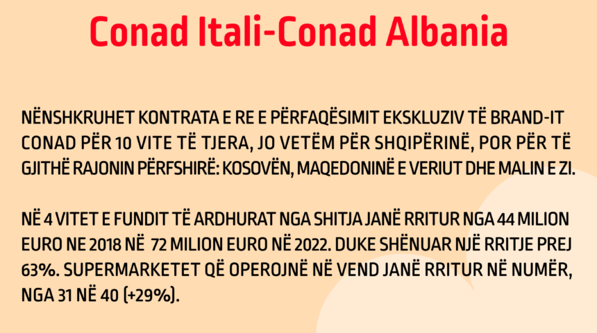 CONAD ITALI-CONAD ALBANIA CONAD ITALI-CONAD ALBANIA